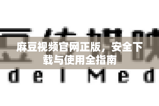 麻豆视频官网正版，安全下载与使用全指南